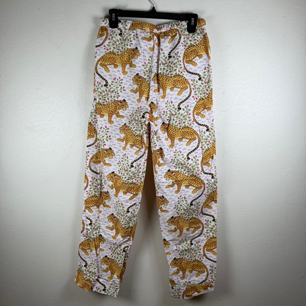 Printfresh Bagheera Cotton Pajama Set Long Sleeve Top, Pants, Womens Medium - Picture 11 of 13
